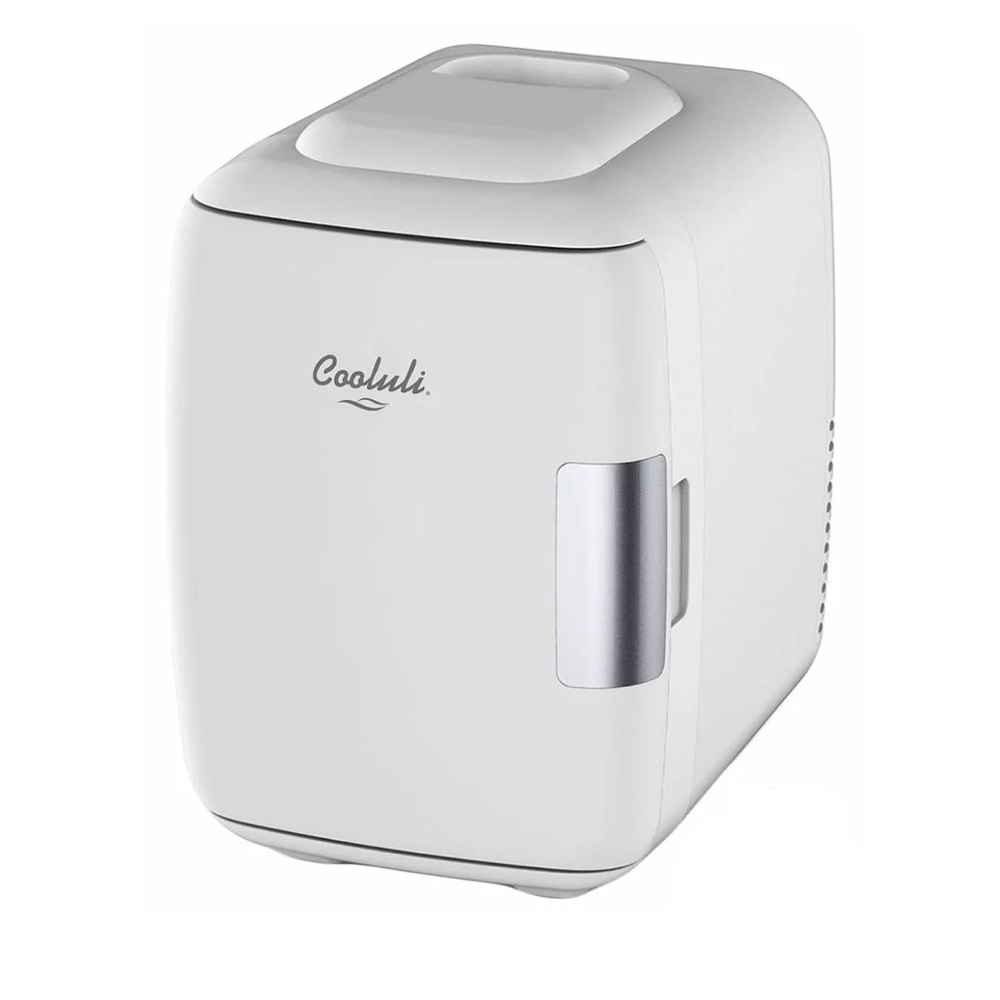 COOLULI WHITE CLASSIC 4L COMPACT THERMOELECTRIC COOLER AND WARMER MINI FRIDGE